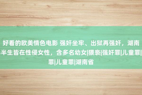 好看的欧美情色电影 强奸坐牢、出狱再强奸，湖南须眉泰半生皆在性侵女性，含多名幼女|猥亵|强奸罪|儿童罪|湖南省